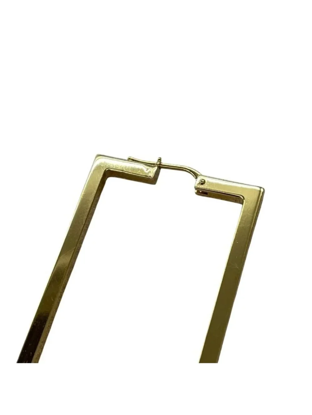 Gucci Large Rectangle Single Earring Gold Accessory Saree